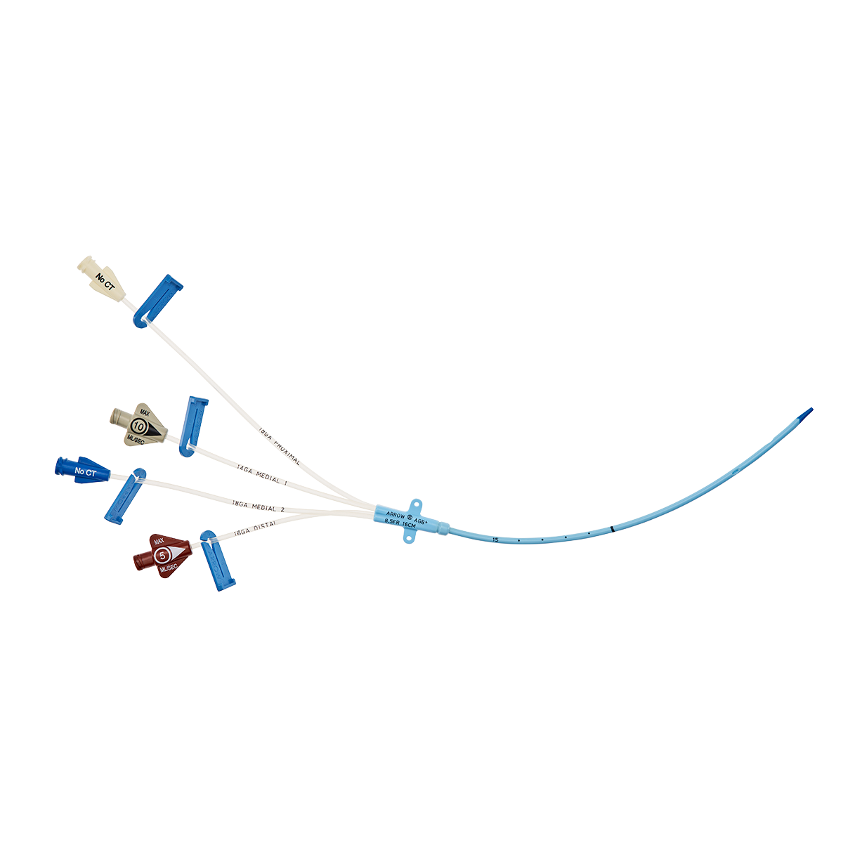 Pressure Injectable Arrowg+ard Blue Plus® Four-Lumen CVC | Acute CVC ...