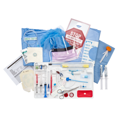 MAC KIT: 2-L 9 FR DISTAL X 11.5 CM ANTIM