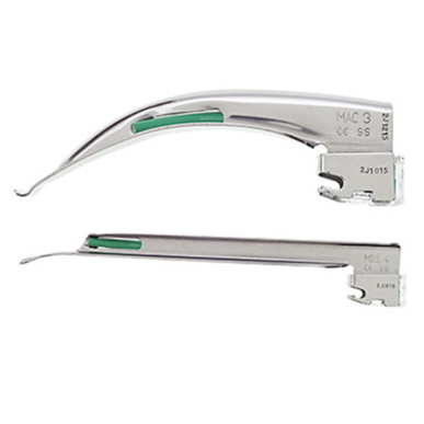 Green Rüsch Lite™ Single-Use Fiber Optic Laryngoscope Blade