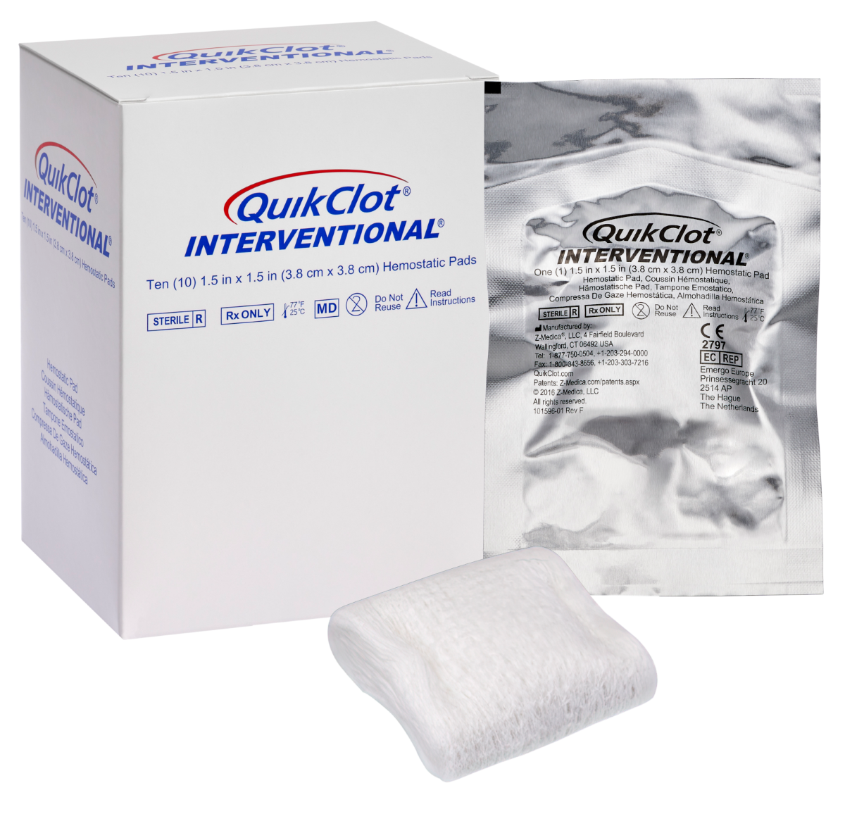 QuikClot® Interventional® Hemostatic Dressing | Hemostatic Dressings ...
