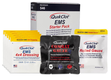 QuikClot® EMS Hemostatic Dressings